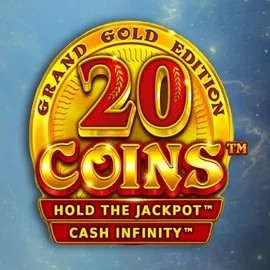 20 Coins Grand Gold Edition slot logo by Wazdan at Zoccer Casino20 Coins Grand Gold Edition