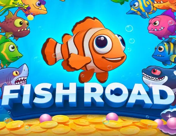Casino Games logo of Fish Road from InOut at Zoccer Casino