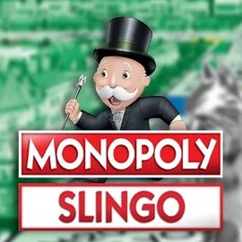 Slingo Monopoly slot logo by Gaming Realms at Zoccer Casino