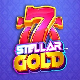 Official Slots logo: Stellar Gold by Snowborn Games at Zoccer Casino